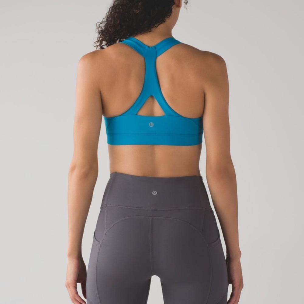🦄 Rare 🍋 Lululemon fast lane bra - Indian Ocean